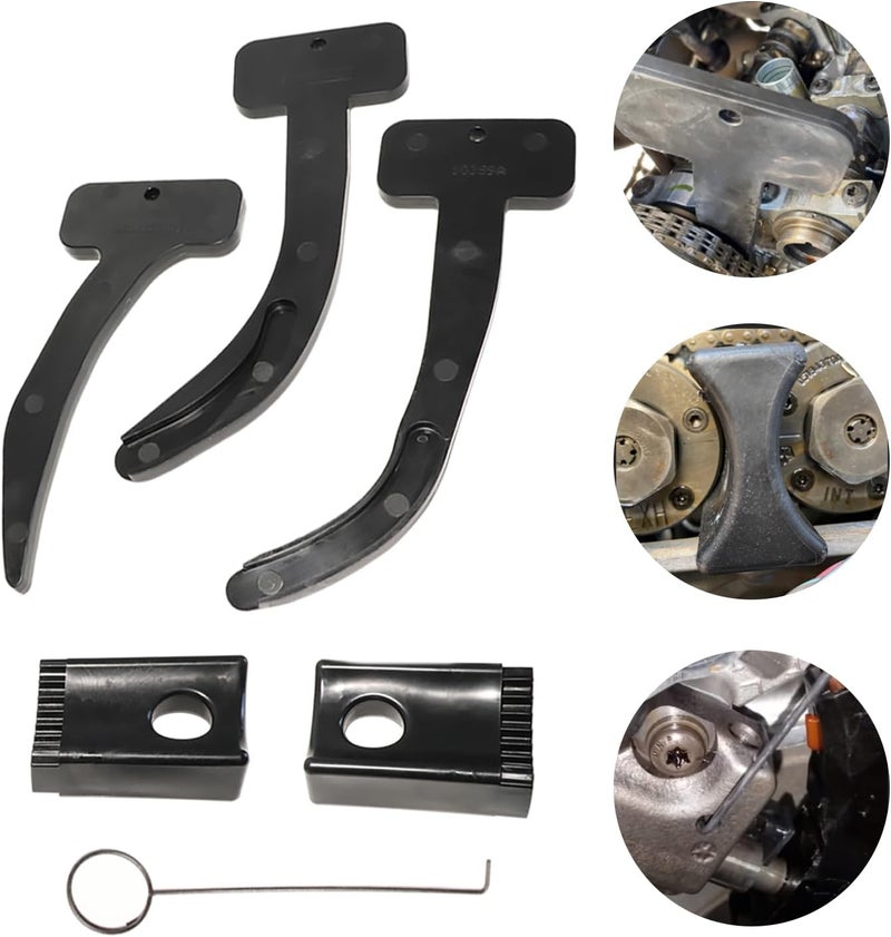 DPTOOL Camshaft Phaser Timing Chain Tool Camshaft Holding Tool Crankshaft Pulley Wrench Compatible with VW Jeep Chrysler Dodge 3.6L Pentastar Engine Replace 10200A 10202 10369 10198A 2025200090 - Image 3